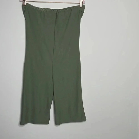 Derek Heart Green Tube Top Romper - Picture 8 of 9